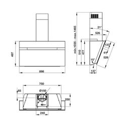 Máy hút mùi Hafele HH-WVG90B 539.89.335