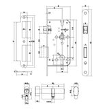  BỘ KHÓA CỬA DIY HAFELE SET C 499.63.618 
