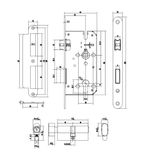  BỘ KHÓA CỬA DIY HAFELE SET D 499.63.626 