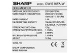 Máy hút ẩm kèm lọc không khí Sharp DW-E16FA-W 
