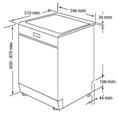 Máy rửa bát Hafele HDW-F60C 533.23.200