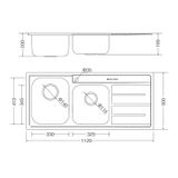  Chậu inox Malloca MS 1027R New 