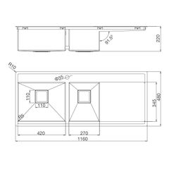 Chậu rửa Inox Malloca MS 6306T