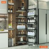  TỦ ĐỒ KHÔ 6 TẦNG, KHAY NHÔM VÁCH KÍNH, CÁNH MỞ GARIS GS6.45A(KÍNH SÁNG) 