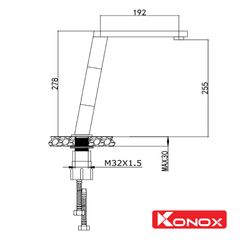 Vòi rửa bát Konox KN1209