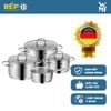  Bộ Nồi WMF INSPIRATION 4 Món, Đáy Từ 3 Lớp Nguyên Khối Thép Không Gỉ Size 24,20,16,16cm - 1730076380 