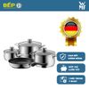  Bộ Nồi Chảo Inox WMF Diadem Plus 4 Món Cookware Set Đáy Từ 3 Lớp Nguyên Khối - 0730276040 