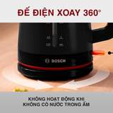  Ấm đun siêu tốc BOSCH chính hãng TWK3M123 màu đen 