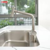  Vòi rửa bát dây rút Konox Volta Nickel 