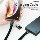  Cáp sạc Lighting tích hợp dây đeo vải mềm đa năng Baseus Collar Lanyard dùng cho iPhone/iPad (2.4A, Portable Charging & Data Cable) 