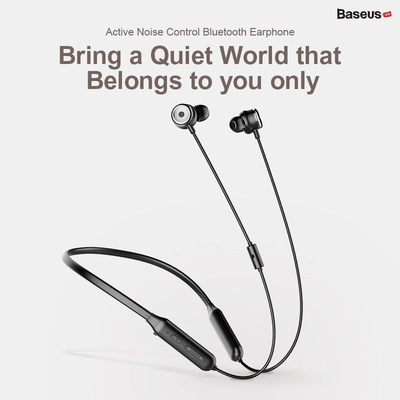  Tai nghe thể thao, chống ồn chủ động Baseus SIMU S15 (Active Noise Reduction, ANC Wireless Sport Earphone) 