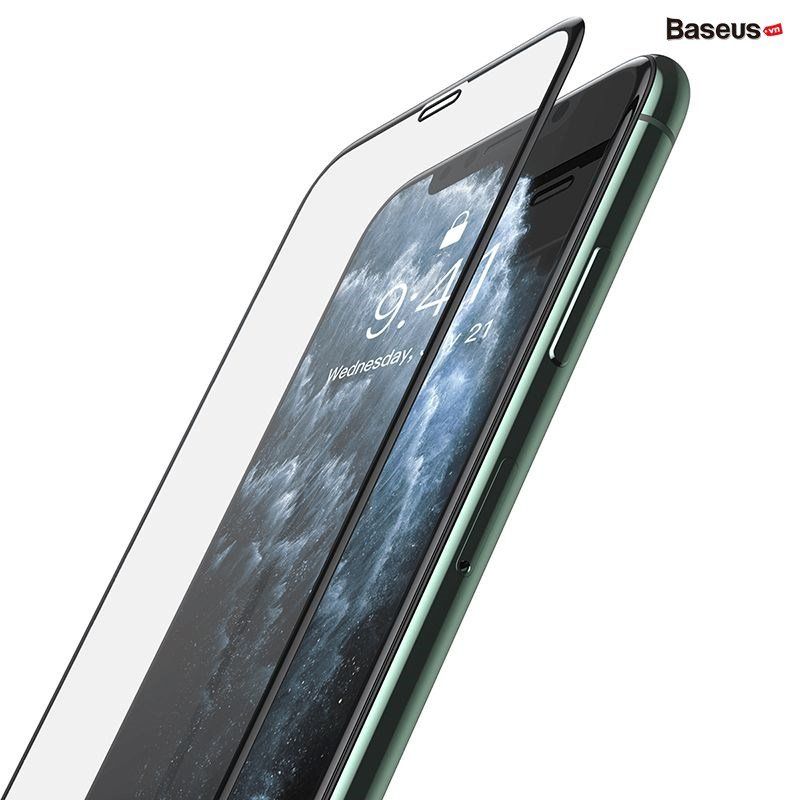  Cường lực Composite 9 lớp siêu bền Baseus 0.25mm Full-screen Curved Composite Film cho iPhone (chống nứt bể mép) 