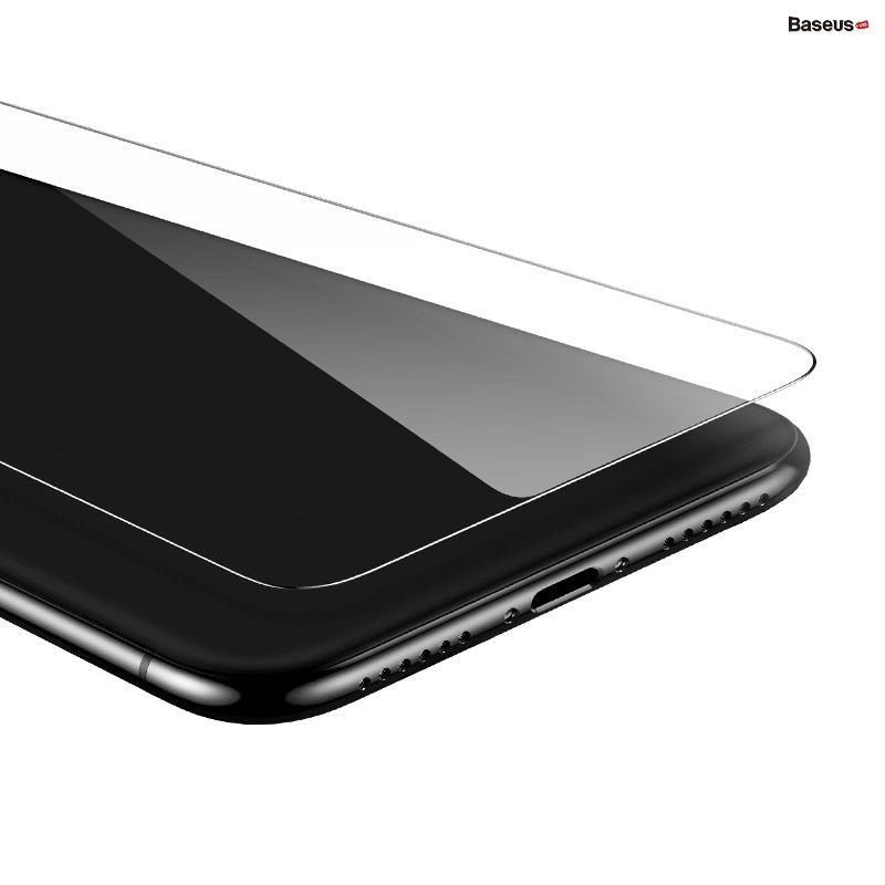  Kính cường lực siêu mỏng, 5 lớp chống trầy dùng cho iPhone 11 Series Baseus Shappire Coating Tempered Glass Film (0.15mm, Bộ 2 miếng, Full-glass) 