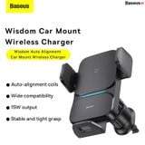  Bộ Đế Giữ Điện Thoại Baseus Wisdom Auto Alignment Car Mount Wireless Charger（QI 15W） 