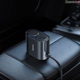  Tẩu Sạc Chia Cổng Sạc Dùng Cho Ô Tô Baseus High Efficiency Pro 1-for-2 Car Cigarette Lighter 30W 