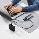  Hub Chuyển Đa Năng Baseus Metal Gleam Series II 10 in 1 Cho Macbook Laptop iPhone Samsung (Type c to HDMI USB RJ45 SD/TF PD 100W 3.5mm) 