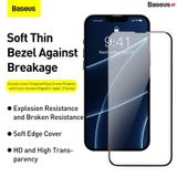  Kính cường lực Baseus 0.23mm curved-screen tempered glass screen protector with crack-resistant edges For iP 13 2021(2pcs/pack+Pasting Artifact) 