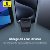  Củ Sạc Nhanh Baseus GaN5S Fast Charger 1C 20W Cho iPhone 15 14 13 Pro Max (Nhỏ gọn, sạc nhanh PD/Quick Charge) 