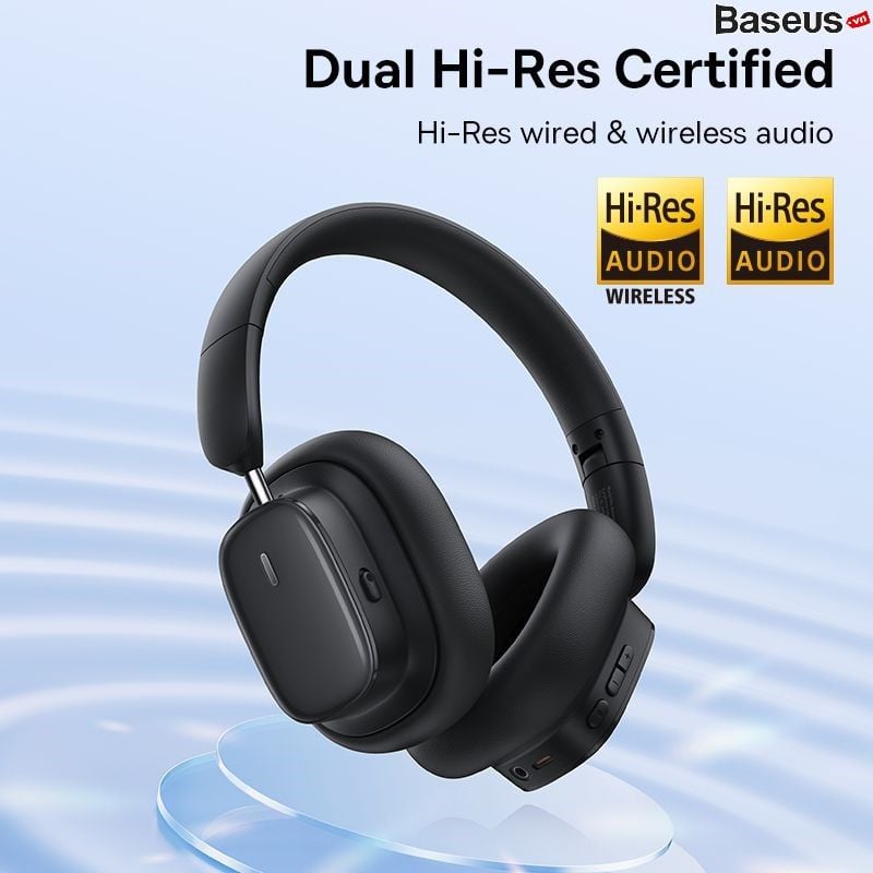  Tai Nghe Không Dây Chống Ồn Baseus Bowie H1i Bisa 3D ANC -48dB (Noise-Cancellation Wireless Headphones, Bluetooth 5.3, 100H, APP Control, No-delay & HD Stereo Gaming Earbuds) 