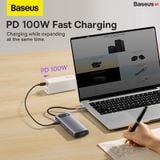  Bộ Hub Mở Rộng Cho Macbook/Laptop Baseus Metal Gleam Multifunctional Type-C HUB Docking Station 