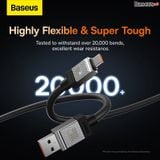  Cáp Sạc Nhanh Baseus CoolPlay Series Fast Charging Cable USB to Type-C 100W Cho Huawei Honor Android 6A/100W 