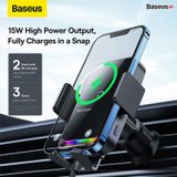  Đế Giữ Điện Thoại Tích Hợp Sạc Không Dây Trên Ô Tô Baseus Halo Electric Wireless Charging Car Mount 15W 