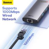  Hub Mở Rộng Đa Năng Baseus StarJoy Type-C HUB Adapter Cho Macbok Laptop Smartphone 4k/60hz 