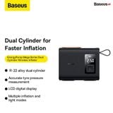  Máy Bơm Hơi Lốp Ô Tô Di Động Baseus Mega EnergyPump Series Dual Cylinder Wireless Inflator Bằng Điện Không Dây 250W ( Dual cylinder Mutilple Inflation LCD ) 