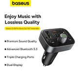  Bộ Tẩu Sạc Đa Năng Phát Nhạc Trên Xe Hơi Baseus S-09 Pro Series Car FM Transmitter 