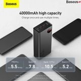  Pin Sạc Dự Phòng Baseus Adaman Digital Display Fast Charge Power Bank 40000mAh 22.5W  (With Simple Series Charging Cable USB to Type-C 0.3m Black) 