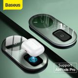  Đế sạc nhanh không dây Baseus Simple 2 in 1 Wireless Charger 15W cho iPhone và Airpods (15W, Wireless Quick charger) 