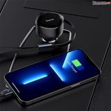  Tẩu Sạc Kèm Cáp Công Suất Cao Baseus Enjoyment Retractable 2-in-1 Car Charger C+L 30W 