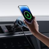  Giá Đỡ Điện Thoại Ô Tô Baseus MagPro Series Magnetic Wireless Charging Car Mount Air Vent (Sạc Không Dây 15W, Gắn Lỗ Thông Hơi) 