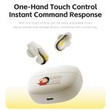  Tai Nghe Bluetooth TWS ROCK Crayon Shinchan EB200 (AI Smart, Bluetooth v5.4, 12mm Composite Diaphragm Speaker, Immersive Stereo Sound, Directional Sound Transmission, Wind Noise Reduction Acoustics, 20H, 400mAh charging case) 