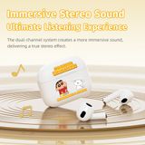  Tai Nghe Bluetooth TWS ROCK Crayon Shinchan EB710 (Immersive Stereo Sound, Hi-Fi Audio, Crystal-Clear Chats, Bluetooth v5.3, 18H, 300mAh, A2DP, AVRCP, HSP, HFP) 