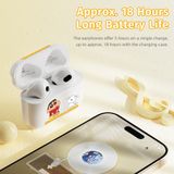  Tai Nghe Bluetooth TWS ROCK Crayon Shinchan EB710 (Immersive Stereo Sound, Hi-Fi Audio, Crystal-Clear Chats, Bluetooth v5.3, 18H, 300mAh, A2DP, AVRCP, HSP, HFP) 