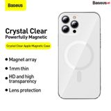  Ốp lưng nhựa cứng siêu mỏng từ tính Baseus Crystal Magnetic Phone Case For iP 13 2021 