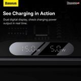  Đế Sạc Nhanh Không Dây Đa Năng Baseus Digital LED Display 2in1 Wireless Charger 20W (Phone + Airpods Pro, New Upgrade Model ） 