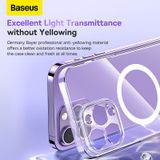  Ốp Lưng Tích Hợp MagSafe Baseus Crystal Series Magnetic Phone Case for iP 14 Plus (With all-tempered-glass screen protector and cleaning kit) 