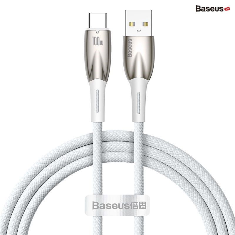 Cáp Sạc Nhanh Công Suất Cao Baseus Glimmer Series Fast Charging Data Cable USB to Type-C 100W 