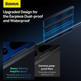  Kinh Cường Lực Baseus All-glass Corning Peep-proof Tempered Glass Film 0.4mm 2022 cho iPhone 12/13/14 Pro Max (Pack of 2) 