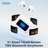  Tai Nghe Bluetooth TWS ROCK S1 Smart Touch Screen (Bluetooth v5.4, 16H, LCD Full-Color Touchscreen, 13mm Dynamic Driver, Hi-Fi Audio) 