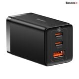  Combo Sạc Nhanh kèm Cáp C to C Baseus GaN5 Pro Quick Charger 65W (Type Cx2 + USB , PD3.0/ PPS/ QC4.0/ SCP/ FCP Multi Quick Charge Protocol, New Upgrade Technology) 