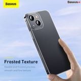  Ốp lưng cường lực nhám viền dẻo chống sốc Baseus Frosted Glass Protective Case dùng cho iPhone 13 Series 