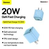  Cốc Sạc Nhanh Baseus GaN3 Fast Charger 1C 20W USB Type C Charger PD, Quick Charge 4.0 QC 3.0 Cho IPhone Samsung Xiaomi 