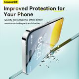  Kính Cường Lực Baseus Sapphire Series HD Tempered-Glass Screen Protector (with Built-in Dust Filter) for iP 15 