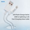  Cáp Sạc Nhanh USB to Lightning ROCK Z20 2.4A (1M, Nylon Braided) 