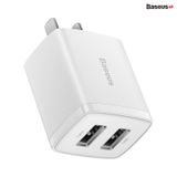  Củ Sạc Baseus Compact Charger 2 Cổng USB 10.5W 