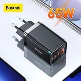  Combo Sạc Nhanh kèm Cáp C to C Baseus GaN5 Pro Quick Charger 65W (Type Cx2 + USB , PD3.0/ PPS/ QC4.0/ SCP/ FCP Multi Quick Charge Protocol, New Upgrade Technology) 