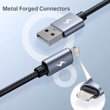  Cáp Sạc Đa Năng ROCK Deep Indigo Series USB TO Lightning+C 2.4A (1.2M, Nylon Braided) 